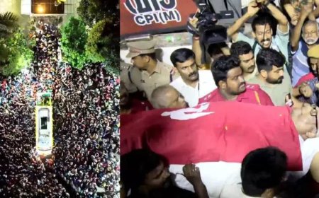 പ്രിയ സഖാവിനെ കാണാന്‍ ആയിരങ്ങളുടെ ഒഴുക്ക്