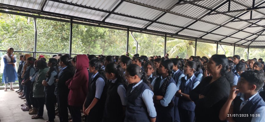 ചാന്ദ്രദിനം വിപുലമായി ആഘോഷിച്ച് ക്രിസ്തുരാജ് ഹൈസ്കൂൾ