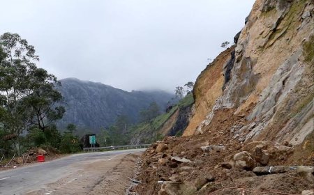 മണ്ണിടിച്ചില്‍ ഉണ്ടായി ഗതാഗതം തടസപ്പെട്ട മൂന്നാര്‍ ദേവികുളം റോഡില്‍ ഗതാഗതം പുനസ്‌ഥാപിച്ചു