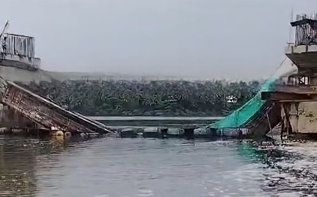 കൊയിലാണ്ടിയിൽ പാലം തകർന്നു വീണു.; തൊഴിലാളികൾ  രക്ഷപ്പെട്ടത് തലനാരിഴയ്ക്ക്