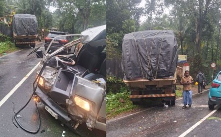 ശബരിമല തീര്‍ത്ഥാടകരുടെ വാഹനം ലോറിയുമായി കൂട്ടിയിടിച്ചു; ഏഴുപേര്‍ക്ക് പരിക്ക് 