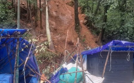 കനത്ത മഴയില്‍ മൂന്നാര്‍ ആര്‍.ഒ ജംഗ്ഷന് സമീപം വീണ്ടും മണ്ണിടിച്ചില്‍