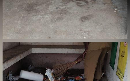 മാലിന്യ കൂമ്പാരമായിരുന്ന ബസ് കാത്തിരിപ്പ് കേന്ദ്രം വൃത്തിയാക്കി കട്ടപ്പന നഗരസഭ