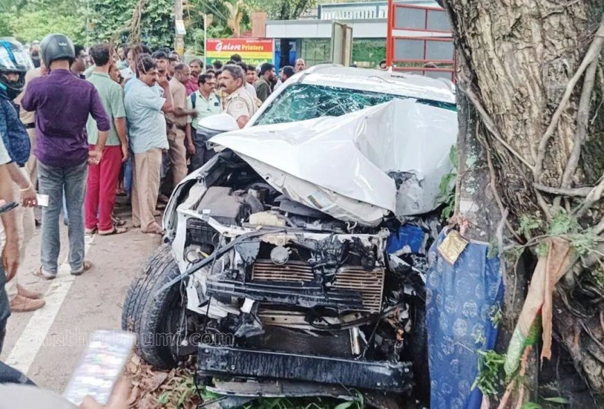 കോളേജ് വിദ്യാർഥി നാലുകിലോമീറ്ററോളം കാറോടിച്ച്‌ നടത്തിയ പരാക്രമത്തില്‍ ഇടിച്ചുതെറിപ്പിച്ചത് ഏഴ് വാഹനങ്ങൾ