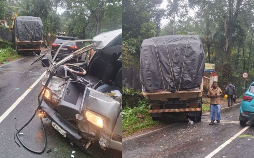ശബരിമല തീര്‍ത്ഥാടകരുടെ വാഹനം ലോറിയുമായി കൂട്ടിയിടിച്ചു; ഏഴുപേര്‍ക്ക് പരിക്ക് 