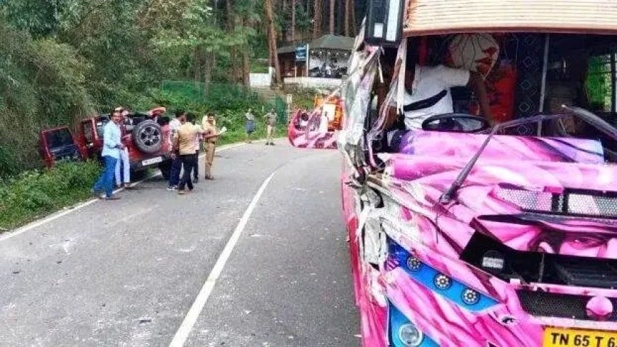 ജീപ്പും മിനി ബസ്സും, കൂട്ടിയിടിച്ച്‌ 4 പേർക്ക് പരിക്ക്