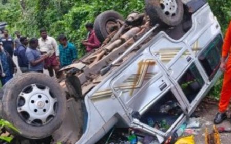 നെടുംങ്കണ്ടത്ത് തൊഴിലാളികളുമായി വന്ന ജീപ്പ് മറിഞ്ഞു.