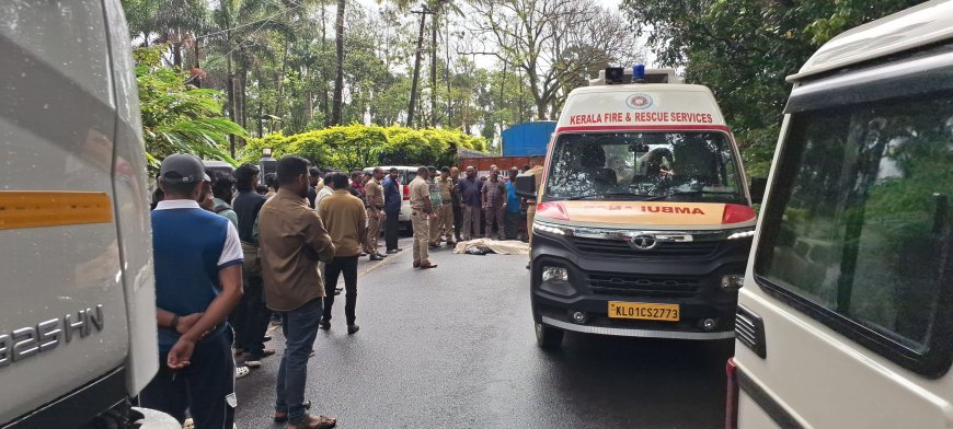 പുളിയന്മലയിൽ അപകടം : അധ്യാപകന് ദാരുണാന്ത്യം.