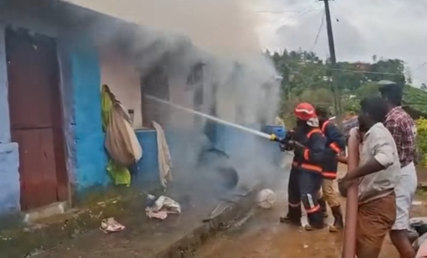 റാണി കോവിലിൽ എസ്റ്റേറ്റ് ലയത്തിന് തീ പിടിച്ചു