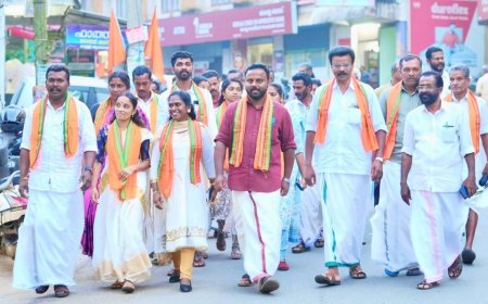 ഇടുക്കി ജില്ലാ പഞ്ചായത്ത്  ഉപ്പുതറ ഡിവിഷൻ എൻഡിഎ സ്ഥാനാർത്ഥി രതിഷ് വരകുമലയുടെ  സ്ഥാനാർത്ഥി പര്യടനം നാളെ