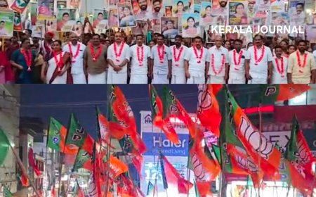 കട്ടപ്പനയില്‍ കൊട്ടിക്കലാശം നടത്തി എല്‍ഡിഎഫും എൻഡിഎയും