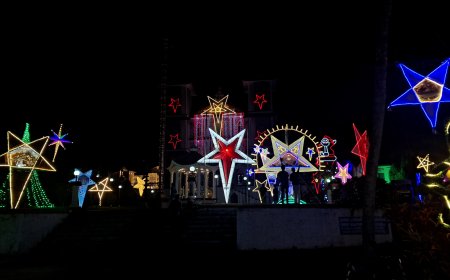 ഇരട്ടയാർ സെന്റ് തോമസ് ദേവാലയത്തിലെ നക്ഷത്ര ഗ്രാമം ഇത്തവണയും ശ്രദ്ധ നേടുന്നു