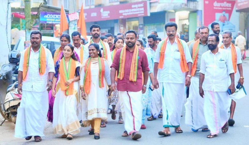 ഇടുക്കി ജില്ലാ പഞ്ചായത്ത്  ഉപ്പുതറ ഡിവിഷൻ എൻഡിഎ സ്ഥാനാർത്ഥി രതിഷ് വരകുമലയുടെ  സ്ഥാനാർത്ഥി പര്യടനം നാളെ