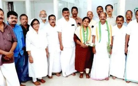 ഭരണസമിതി അംഗങ്ങള്‍ക്ക് സ്വീകരണം നല്‍കി