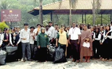 സംസ്ഥാനതല പ്ലാസ്റ്റിക് മാലിന്യ ശേഖരണ പദ്ധതിയുടെ ഭാഗമായി ആൽ അസ്ഹർ കോളേജ്