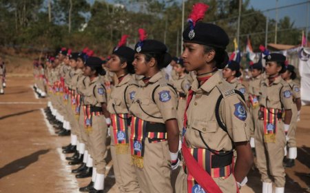 ഗാന്ധിജി ഇംഗ്ലീഷ് മീഡിയം ഗവൺമെന്റ് ഹൈസ്കൂളിൽ SPC പാസിംഗ് ഔട്ട് പരേഡ് നടന്നു