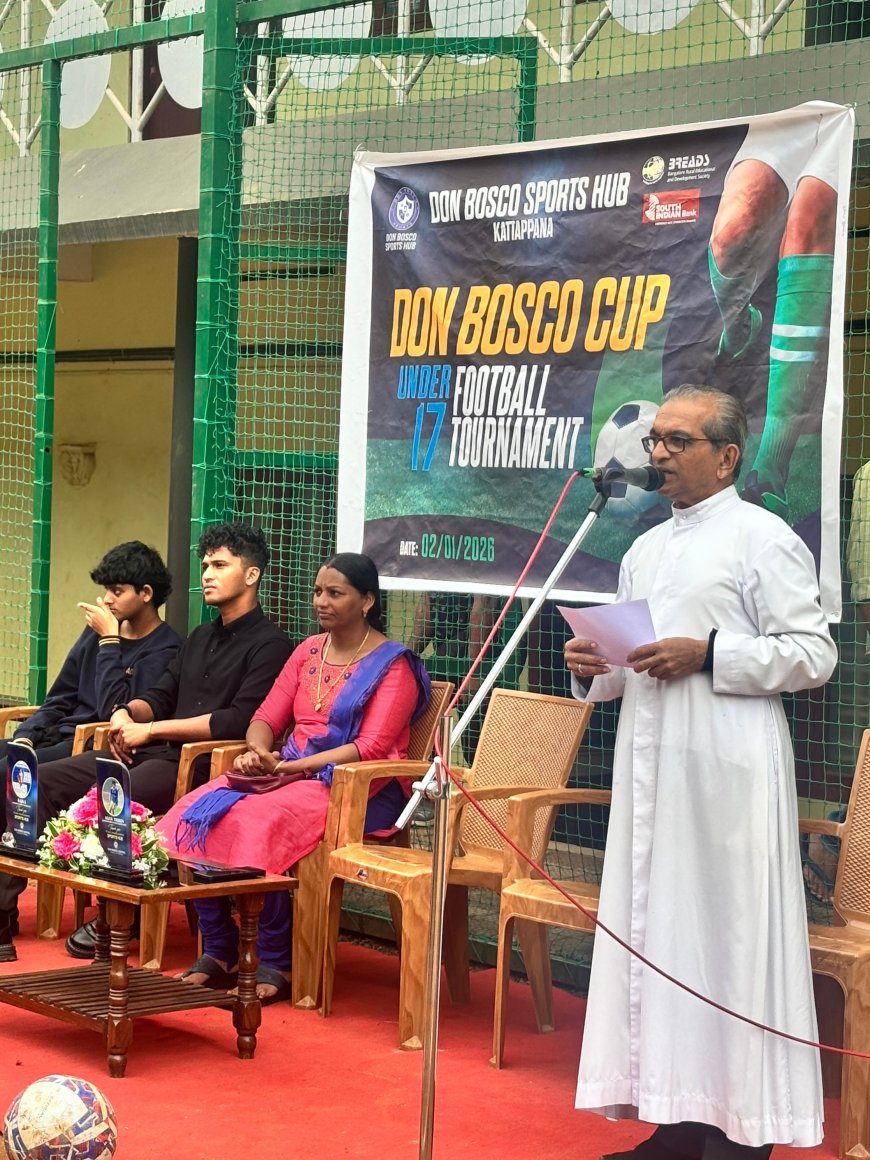 കട്ടപ്പന. ഡോൺ ബോസ്കോ സ്പോർട്സ് ഹബിന്റെ ആഭിമുഖ്യത്തിൽ ആദ്യ ഡോൺ ബോസ്കോ കപ്പ്‌ ഫുട്ബോൾ ടൂർണമെന്റ് നടത്തി.