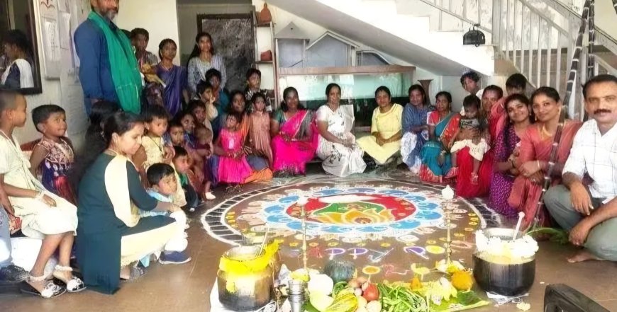 നാനാത്വത്തില്‍ ഏകത്വത്തിന്റെ സന്ദേശവുമായി പച്ചടി ശ്രീനാരായണ എല്‍.പി സ്‌കൂളില്‍ പൊങ്കല്‍ ആഘോഷം