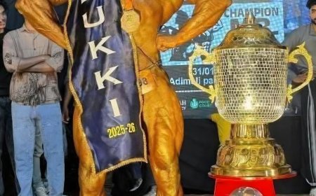 ജില്ലാ ബോഡി ബിൽഡിംഗ് ചാമ്പ്യൻഷിപ്പ്: ദേവൻ വി.എസ് മിസ്റ്റർ ഇടുക്കി