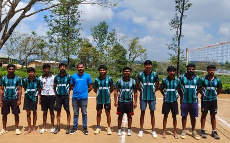 വൈബ് ഫോർ വെൽനെസ് ഇൻ്റർ കോളേജിയേറ്റ് വോളിബോൾ ചാമ്പ്യൻഷിപ്പ് ; ഹോളി ക്രോസ് കോളേജ് ജേതാക്കൾ