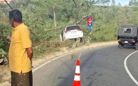 പാമ്പനാർ സേവനാലയം ജംഗ്ഷനിലെ കൊടുംവളവ് അപകട കെണിയായി മാറുന്നു