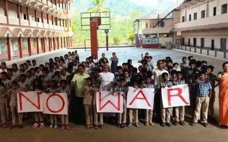 കരിങ്കുന്നം സെന്റ് അഗസ്റ്റിൻ സ്‌കൂളിൽ യുദ്ധവിരുദ്ധ ദിനാചരണം നടത്തി
