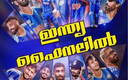 ടി20 ലോകകപ്പ് ഫൈനലിൽ ഇന്ത്യ ; വിജയം 7 റൺസിന്