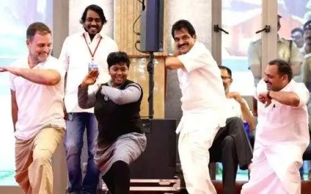 വിദ്യാർത്ഥിനിക്കൊപ്പം കളരി ചുവടുവച്ച് രാഹുൽ ഗാന്ധി; വേദിയിൽ വേറിട്ട കാഴ്‌ച