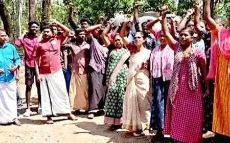 മേമാരി ആദിവാസി ഗ്രാമ റോഡ് നിർമാണം മുടങ്ങി; പ്രതിഷേധം ശക്തം