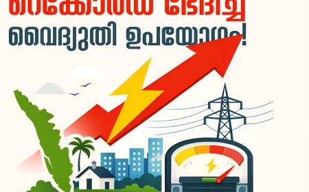 സംസ്ഥാനത്ത് വൈദ്യുതി ഉപയോഗം കുതിച്ചുയർന്നു; പീക്ക് ലോഡിൽ സർവകാല റെക്കോർഡ്