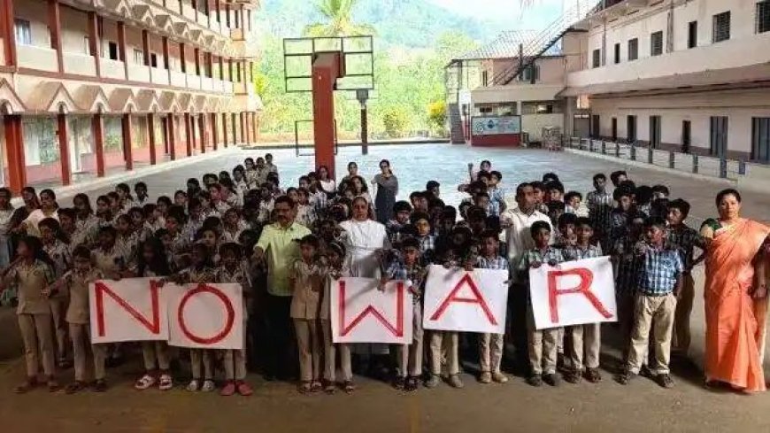 കരിങ്കുന്നം സെന്റ് അഗസ്റ്റിൻ സ്‌കൂളിൽ യുദ്ധവിരുദ്ധ ദിനാചരണം നടത്തി