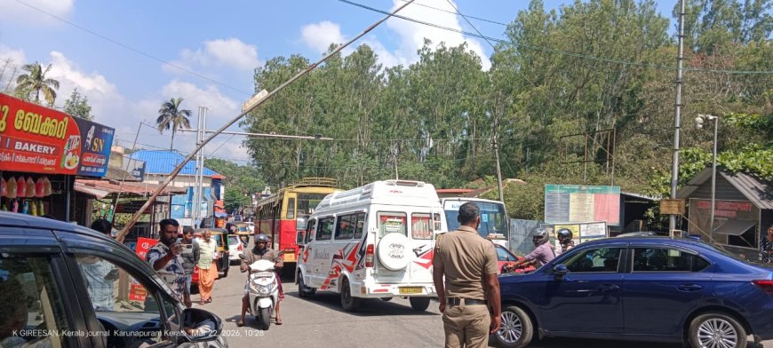 മുന്നറിയിപ്പില്ലാതെ അന്തർ സംസ്ഥാന പാത തമിഴ്നാട് അടച്ചു..