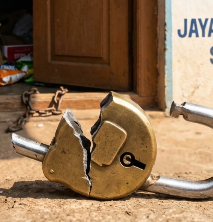 വാഴവരയിൽ വ്യാപാരസ്ഥാപനങ്ങളിൽ വൻ കവർച്ച.