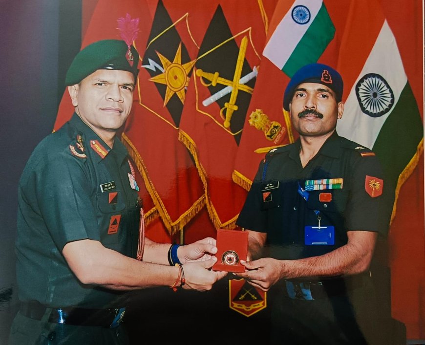 ലീഡർഷിപ്പ് കോഴ്‌സിൽ ഒന്നാം സ്ഥാനം; സുബേദർ അനീഷ് തോമസിന് സ്വർണമെഡൽ