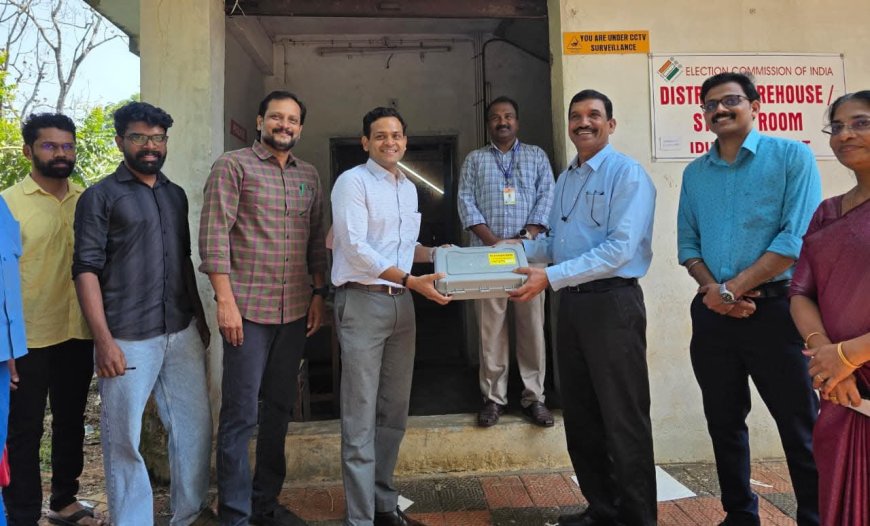 നിയമസഭാ തിരഞ്ഞെടുപ്പ്: വോട്ടിംഗ് യന്ത്രങ്ങളുടെ വിതരണം നടന്നു