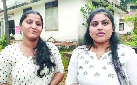 കന്നിവോട്ടിന്റെ ആവേശത്തിൽ ആൻ മരിയയും എയ്ഞ്ചൽ മരിയയും