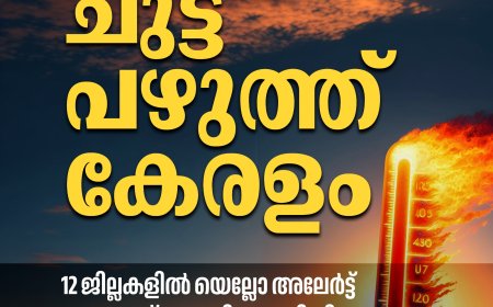ചുട്ട് പഴുത്ത് കേരളം.. ചൂട് അപകടകരമായ നിലയിൽ..