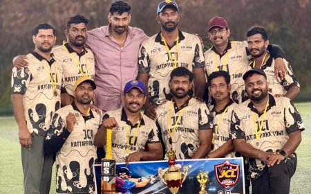 ഓൾ കേരള ക്രിക്കറ്റ് ടൂർണമെന്റ്: മികച്ച പ്രകടനം കാഴ്ച വച്ച് ജെ.സി.ഐ കട്ടപ്പന ടൗൺ ടീം