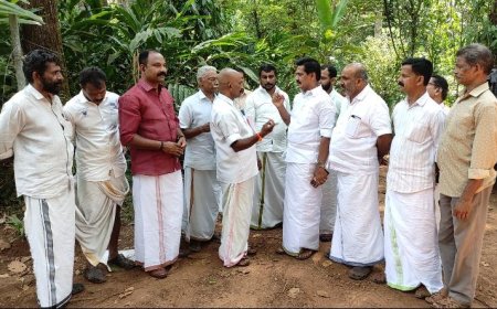 അഞ്ചുരുളി ഉന്നതി മേഖലയിൽ എൻ.ഡി.എ. സംഘം സന്ദർശനം നടത്തി