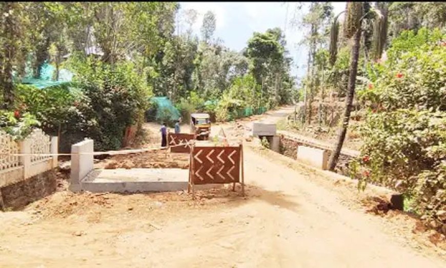 ഇരട്ടയാർ-നാങ്ക്തൊട്ടി-വാഴവര റോഡ്‌ നിർമ്മാണം മന്ദഗതിയിൽ