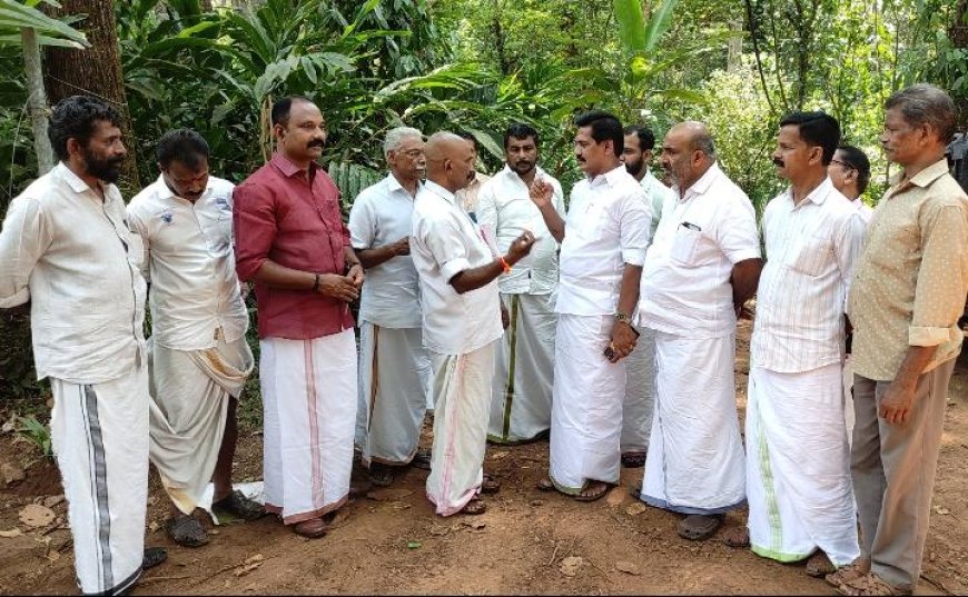 അഞ്ചുരുളി ഉന്നതി മേഖലയിൽ എൻ.ഡി.എ. സംഘം സന്ദർശനം നടത്തി