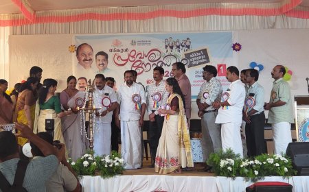 2026-27 അധ്യയന വർഷത്തെ ജില്ലാതല പ്രവേശനോത്സവം ശാന്തിഗ്രാം ഗാന്ധിജി ഇംഗ്ലീഷ് മീഡിയം ഗവ. ഹൈസ്‌കൂളിൽ നടന്നു