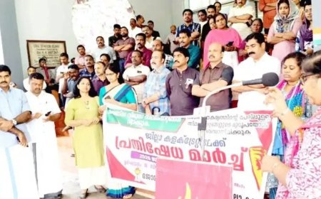 സ്ഥലംമാറ്റങ്ങൾക്കെതിരെ ജോയിന്റ് കൗൺസിൽ  പ്രതിഷേധ മാർച്ചും ധർണയും നടത്തി