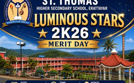 "ലൂമിനസ് സ്റ്റാർസ് 2K26" : ഇരട്ടയാർ സെൻറ്.തോമസ് ഹയർ സെക്കൻഡറി സ്കൂൾ മെരിറ്റ് ഡേ നാളെ