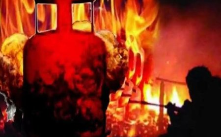 കരിമ്പനിൽ ഗ്യാസ് സിലിണ്ടറിൽ നിന്ന് തീപിടിച്ച് അമ്മയ്ക്കും മകനും ഗുരുതരമായി പൊള്ളലേറ്റു