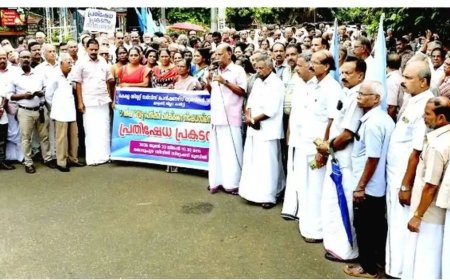 പെൻഷൻ ആവശ്യങ്ങൾ ഉന്നയിച്ച് കെ.എസ്.എസ്.പി.യു തൊടുപുഴയിൽ പ്രതിഷേധ പ്രകടനം നടത്തി