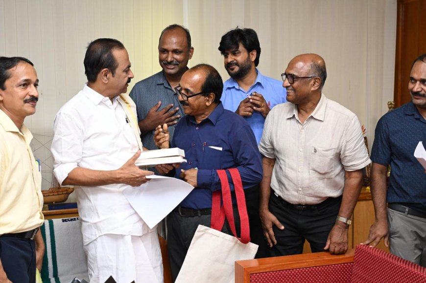 ക്യാപ്സ് സംസ്ഥാന ഭാരവാഹികൾ മുഖ്യമന്ത്രിക്ക് നിവേദനം സമർപ്പിച്ചു