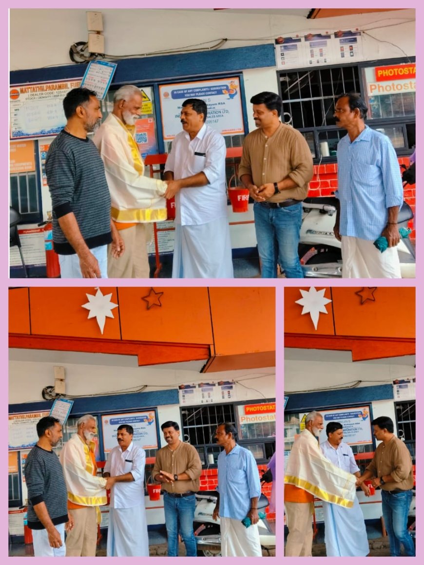 തീ പടരുന്ന ഇലക്ട്രിക് കാറിൽ നിന്ന് യാത്രക്കാരെ രക്ഷിച്ചു; പമ്പ് ജീവനക്കാരന് ആദരം