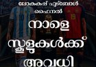 ലോകകപ്പ് ഫൈനൽ: സംസ്ഥാനത്തെ സ്കൂളുകൾക്ക് തിങ്കളാഴ്ച അവധി