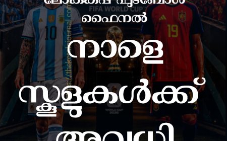 ലോകകപ്പ് ഫൈനൽ: സംസ്ഥാനത്തെ സ്കൂളുകൾക്ക് തിങ്കളാഴ്ച അവധി